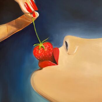Malarstwo zatytułowany „Temptation” autorstwa Anna Pavlovich-Naneva, Oryginalna praca, Olej
