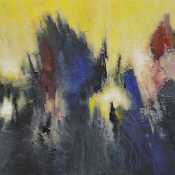 Peinture intitulée "Extinction" par Arnaud Gautron, Œuvre d'art originale, Acrylique Monté sur Châssis en bois