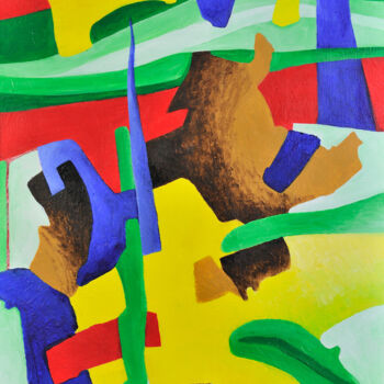 Peinture intitulée "Fragmentation 2" par Arnaud Gautron, Œuvre d'art originale, Acrylique Monté sur Châssis en bois
