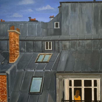 Peinture intitulée "Une histoire de toi…" par Marie France Garrigues, Œuvre d'art originale, Huile Monté sur Châssis en bois