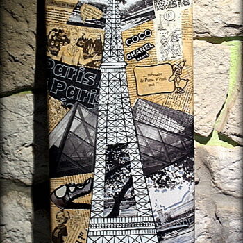 Collages titled "Abolition sous notr…" by Laurent Boron, Original Artwork, Collages