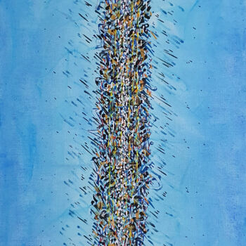 Malerei mit dem Titel "Déhiscence 6" von Alain V, Original-Kunstwerk, Acryl