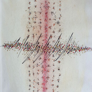 제목이 "Glissement 3"인 그림 Alain V로, 원작, 잉크