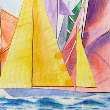 제목이 "Aquarelle originale…"인 미술작품 Isabelle Redonnet로, 원작, 수채화