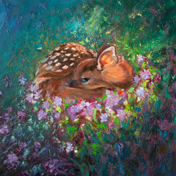 Painting titled "CHILDHOOD" by Victo, Original Artwork, Oil