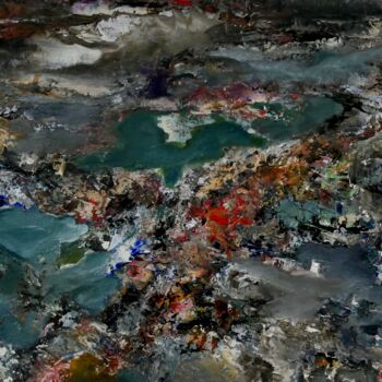 Peinture intitulée "Rivages" par Roche Marie T., Œuvre d'art originale, Huile
