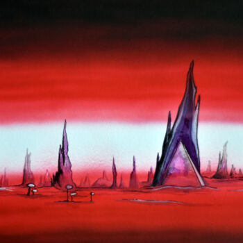 Peinture intitulée "Cosmos 2" par Jacques Rochet, Œuvre d'art originale, Acrylique