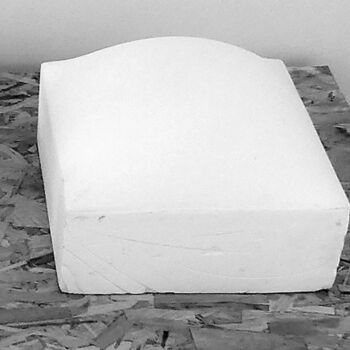 Sculpture intitulée "Volume Courbe O3" par Marcel Mariono, Œuvre d'art originale, Plâtre