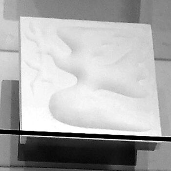 Sculpture intitulée "Volume Courbe O5" par Marcel Mariono, Œuvre d'art originale, Plâtre