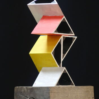 Scultura intitolato "T01" da Pascal Borgo, Opera d'arte originale, Legno