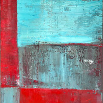 Malerei mit dem Titel "No. 1064_Untitled" von Guido Lötscher, Original-Kunstwerk, Öl Auf Keilrahmen aus Holz montiert