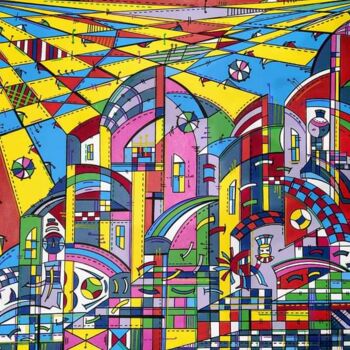 Painting titled "Mistère" by Vera Ivanaj, Original Artwork, Acrylic