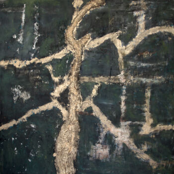 Painting titled "DIENCEPHALON" by Martin Ecker, Original Artwork, Oil