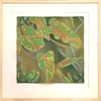 Pintura titulada "Aquatic" por Bernard Marie Collet, Obra de arte original, Pastel