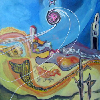 Peinture intitulée "FICTION" par Juan Luis Gandulfo, Œuvre d'art originale, Acrylique Monté sur Châssis en bois