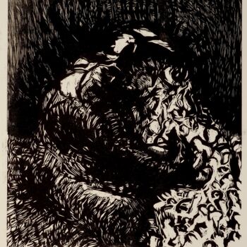 印花与版画 标题为“A Saturno lo llamab…” 由Leonardo Vega, 原创艺术品, 版刻