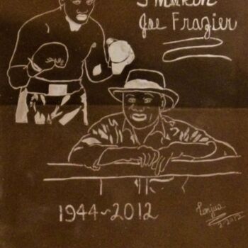 Pittura intitolato "Smokin Joe Frazier:…" da Tonjua Lyles, Opera d'arte originale, Acrilico