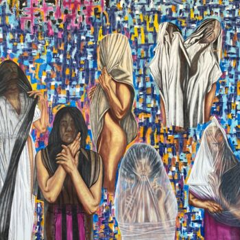 Painting titled "Hidden Beauty" by Hüseyin Ak, Original Artwork, Oil