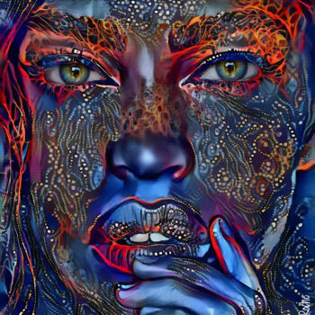 Arte digitale intitolato "La mascara" da L.Roche, Opera d'arte originale, Lavoro digitale 2D