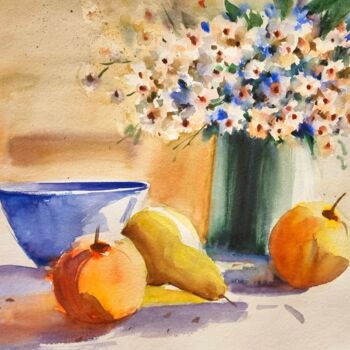 Arte digital titulada "Fruit Setup" por Sosar, Obra de arte original, Acuarela