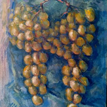 Peinture intitulée "Bunch of Grapes" par Alex Klas, Œuvre d'art originale, Huile Monté sur Châssis en bois