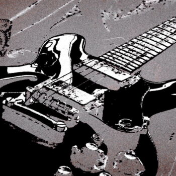 Photography titled "Guitar 7c2g" by Ken Lerner, Original Artwork, Digital Photography
