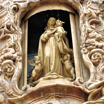 Photography titled "Bas relief holy wom…" by Armajay, Original Artwork, Digital Photography