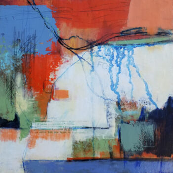 Painting titled "Explorations 4" by Marion Hedger, Original Artwork, Acrylic