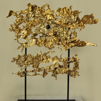 Scultura intitolato ""Autumn. September"" da Anastasiya Protsenko, Opera d'arte originale, Colaggio