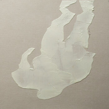 Painting titled "les ombres 03" by Henry Pouillon, Original Artwork, Oil Mounted on Cardboard
