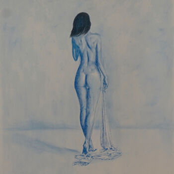 Drawing titled "The goodbye - I go!" by Stan Bert Singer, Original Artwork, Pencil