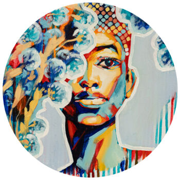 Painting titled "COLORFUL SHADOW – b…" by Valeria Amirkhanyan, Original Artwork, Oil
