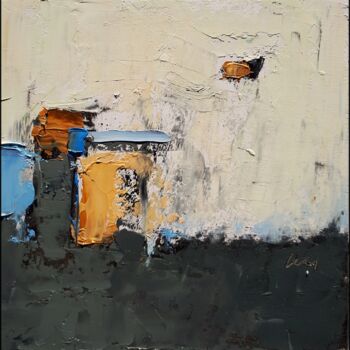 Malerei mit dem Titel "November abstractio…" von Kazimierz Mordarski, Original-Kunstwerk, Öl