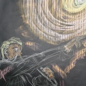 Peinture intitulée "Live" par Nancy Krief, Œuvre d'art originale, Pastel