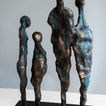 Sculpture intitulée "***TOGETHER...?***" par Yuriy Kraft, Œuvre d'art originale, Argile