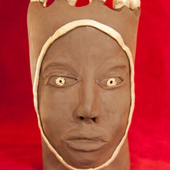 Sculpture titled "The Young King Arth…" by Elena Uljancic, Original Artwork, Ceramics