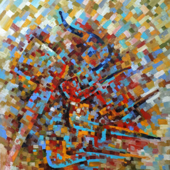 「7 PIPES」というタイトルの絵画 Serhii Voichenkoによって, オリジナルのアートワーク, オイル