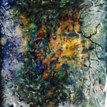 Painting titled "Kotoamatsukami (別天津…" by Isabelle Mathis, Original Artwork, Enamel
