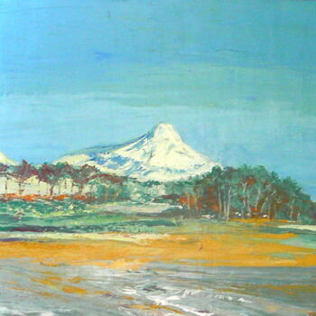 Peinture intitulée "LES ALPILLES  REF.…" par Michèle Froment, Œuvre d'art originale, Huile Monté sur Châssis en bois
