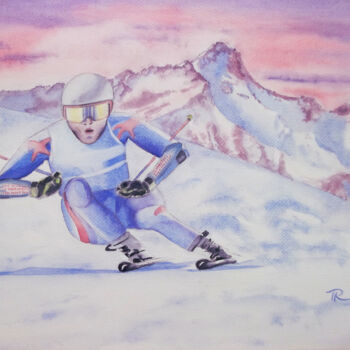 「Aquarelle originale…」というタイトルの絵画 Isabelle Redonnetによって, オリジナルのアートワーク, 水彩画