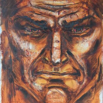 Pintura intitulada "Soldier of peace" por Elena Afanasieva, Obras de arte originais, Óleo Montado em Armação em madeira