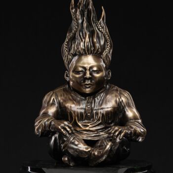 Escultura titulada "Сleansing" por Tumen Khamaganov, Obra de arte original, Bronce