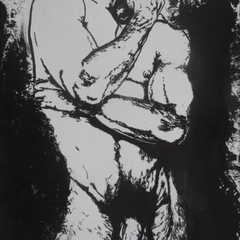 Pintura titulada "nu masculin, marco" por Erik Hils, Obra de arte original, Acrílico