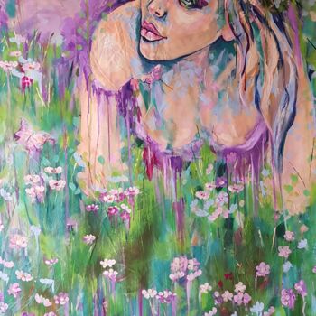 Pittura intitolato "Bliss" da Tanya Efe, Opera d'arte originale, Acrilico