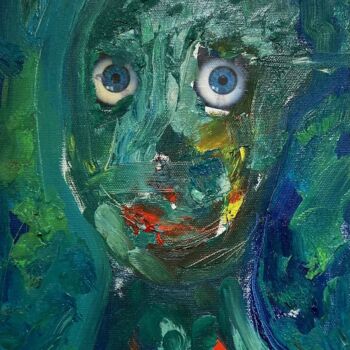 Pittura intitolato "Olio Robotico" da Ivan Cattaneo, Opera d'arte originale, Acrilico