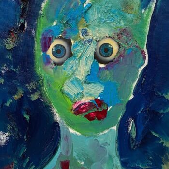 Pittura intitolato "Olio Robotico2" da Ivan Cattaneo, Opera d'arte originale, Acrilico