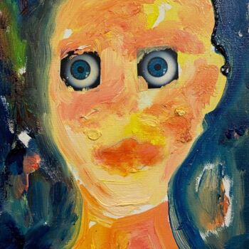 Pittura intitolato "Olio Robotico3" da Ivan Cattaneo, Opera d'arte originale, Acrilico