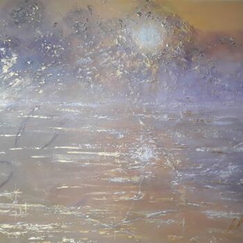 Pittura intitolato "Misty morning" da Alla Kosteleckaya, Opera d'arte originale, Acrilico Montato su Telaio per barella in l…