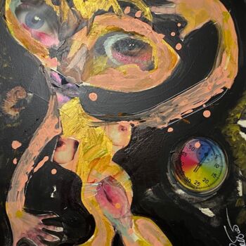 Pittura intitolato "Kronos" da Ivan Cattaneo, Opera d'arte originale, Acrilico