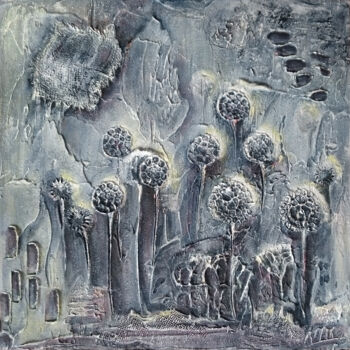 Painting titled "FIORI BIANCHI" by Vittoriana Mascheroni, Original Artwork, Acrylic